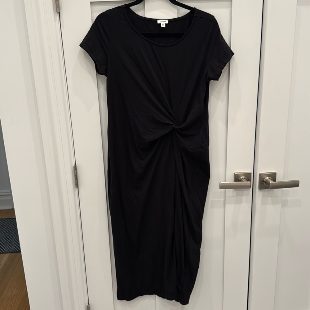 Cuyana Black Midi Dress